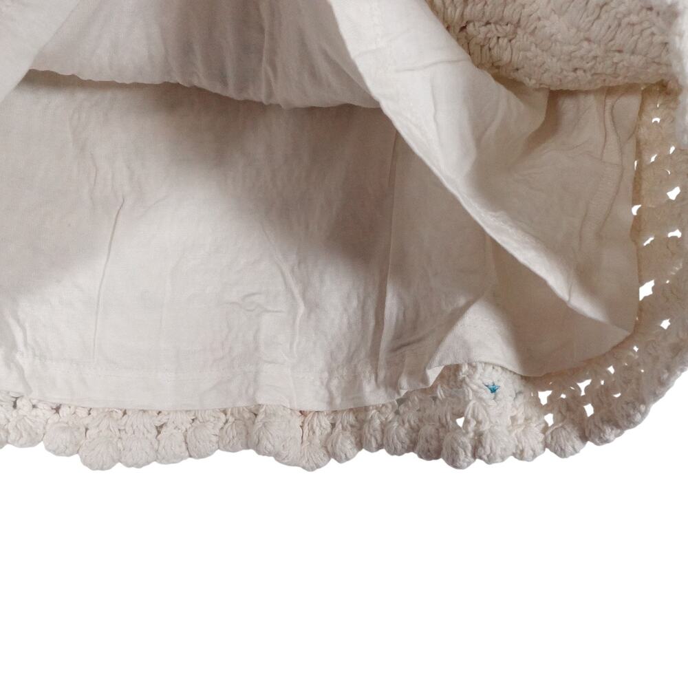 Love the Label Tuckernuck Ivory Leighton Skirt Crochet Floral Retro Small 245733 - Picture 6 of 12
